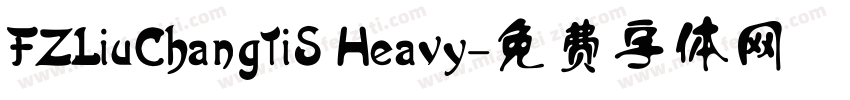 FZLiuChangTiS Heavy字体转换